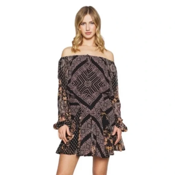 Free People seven wonders open back boho Mini Dress - Picture 15 of 16
